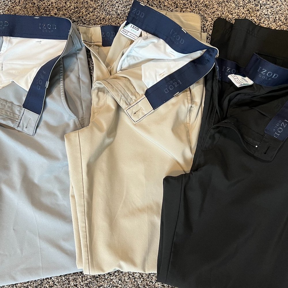 Set of 3 like-new Men's Izod golf Pants